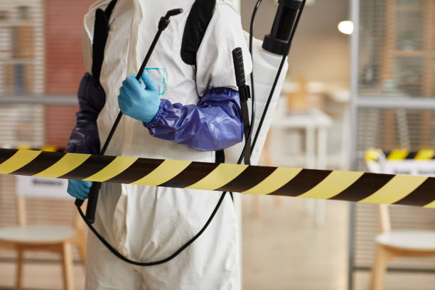Professional Biohazard Cleanup technician working in Line Lexington, PA